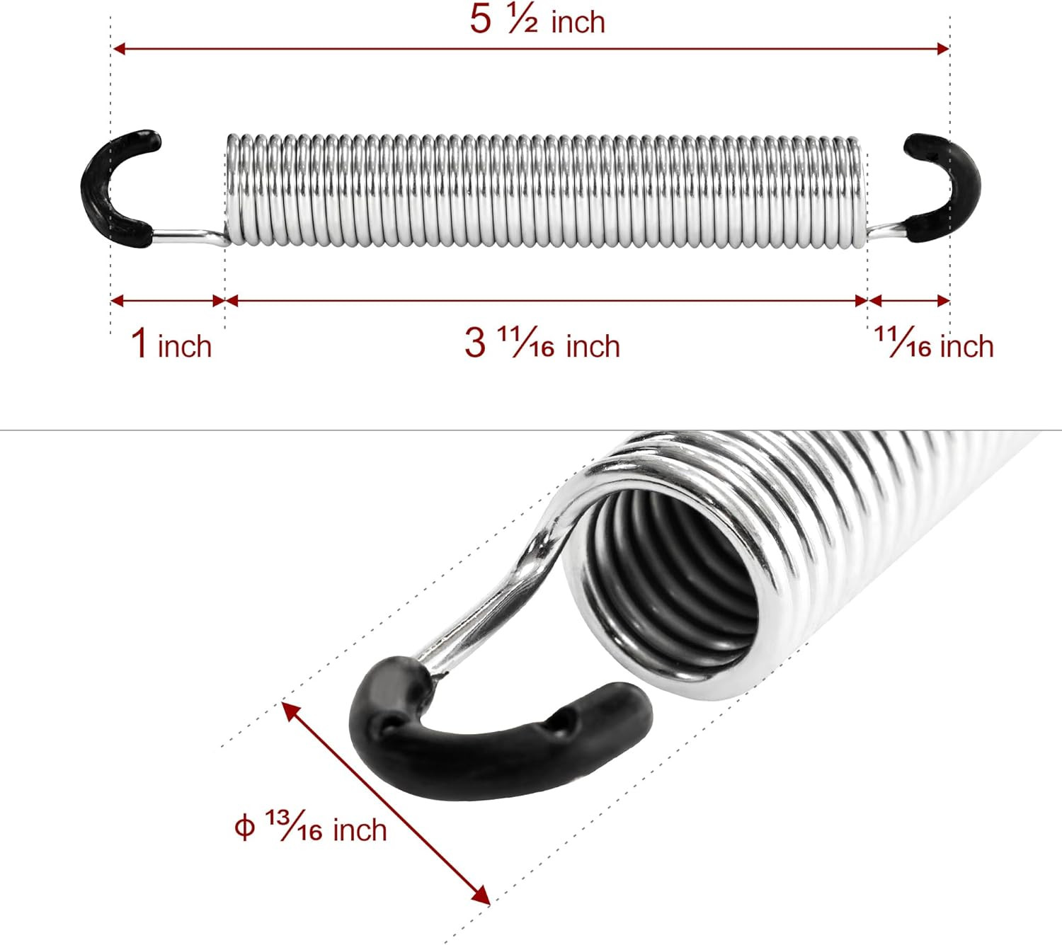 Yaaqoo 5-1/2 Inch Overall Length Recliner Sofa Chair Mechanism Tension Springs R