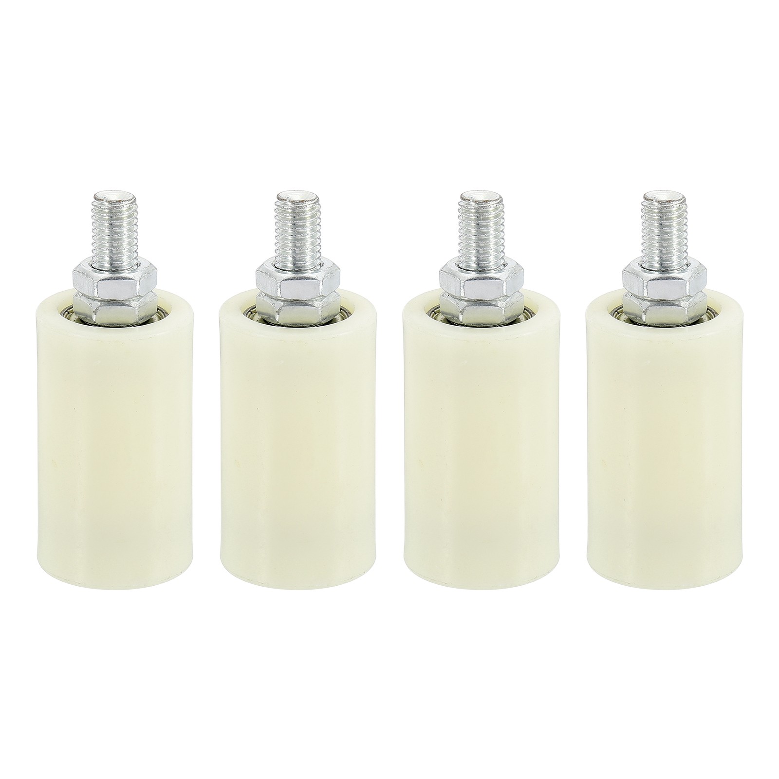 2Set Slide Gate Guide Roller 2.8" Adjustable Nylon Rollers, White