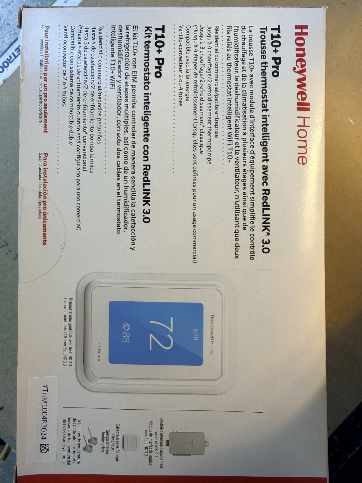 Honeywell T10 Pro Smart Programmable Thermostat with RedLink3.0 YTHM1004R3024