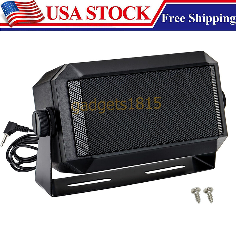 3.5mm Jack External Communications Speaker for CB, Ham & GMRS Radios & Scanners