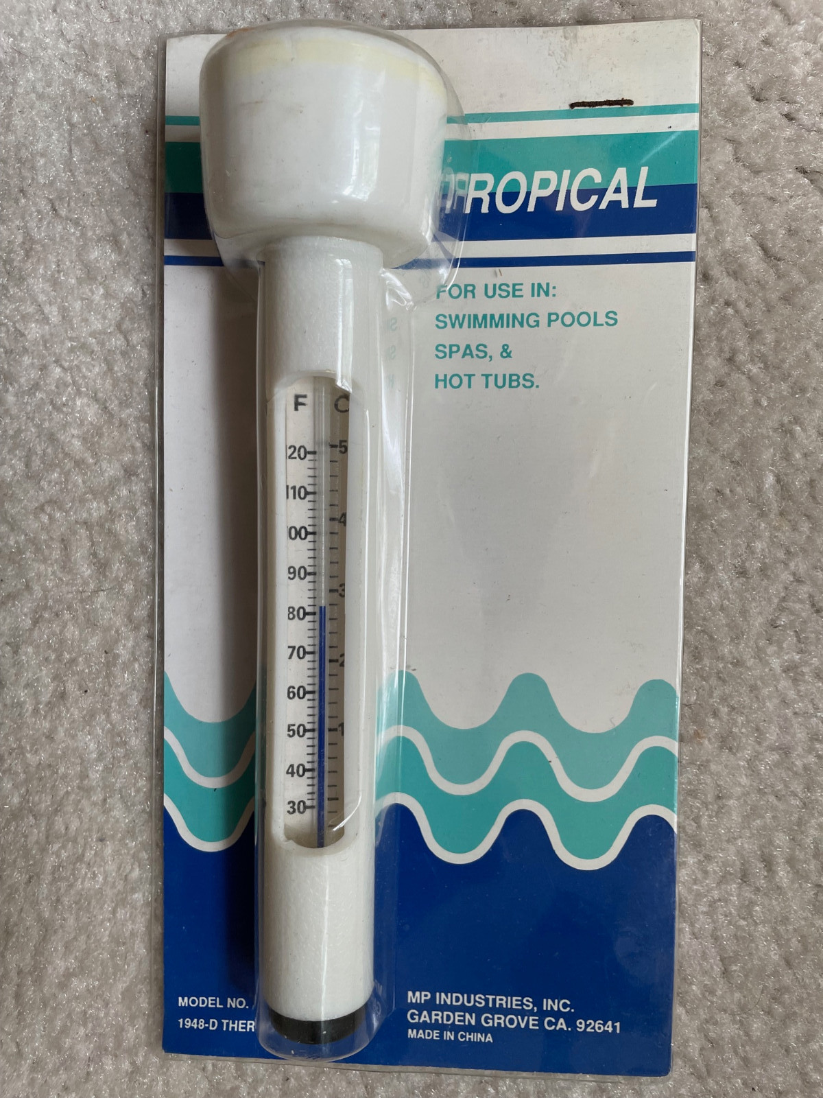 MP Industries MP-1948D Floating Thermometer for use in Pools, Spa's & Hot Tubs