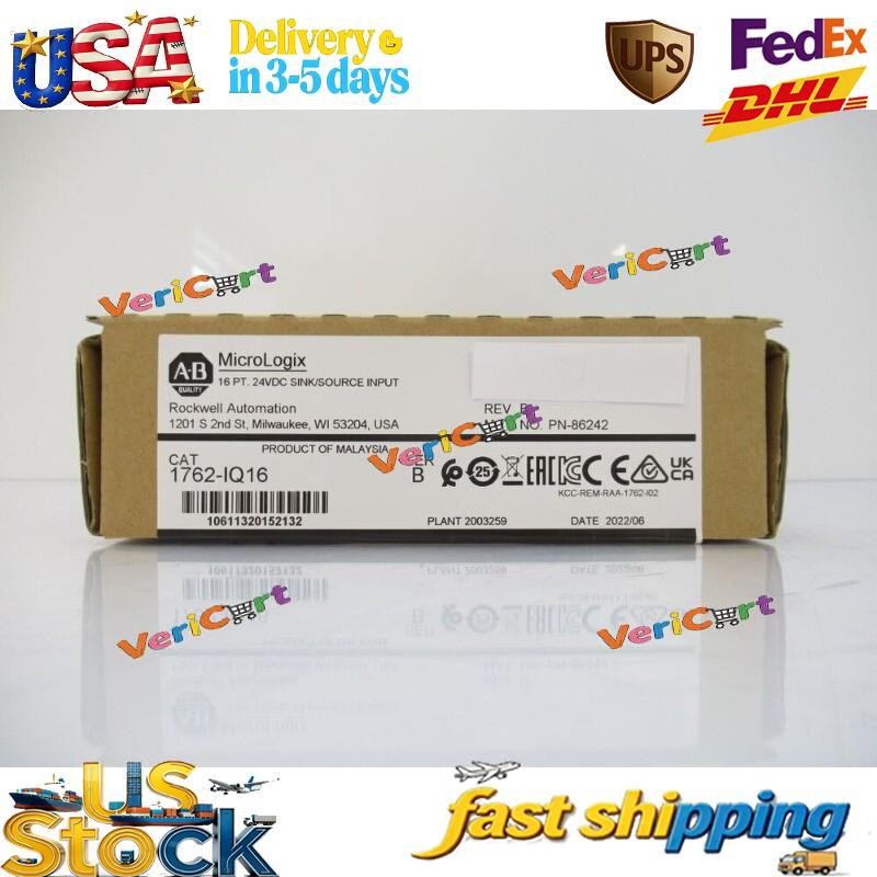 AB Allen-Bradley 1762-IQ16 MicroLogix 16 PT 24V DC Input Surplus In Box 1762IQ16