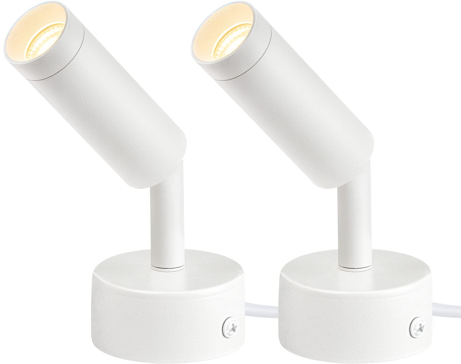 2 Pack Indoor Spot Lights 120v Led Accent Up Lights 3w Plant Spotlights 3000k Fl