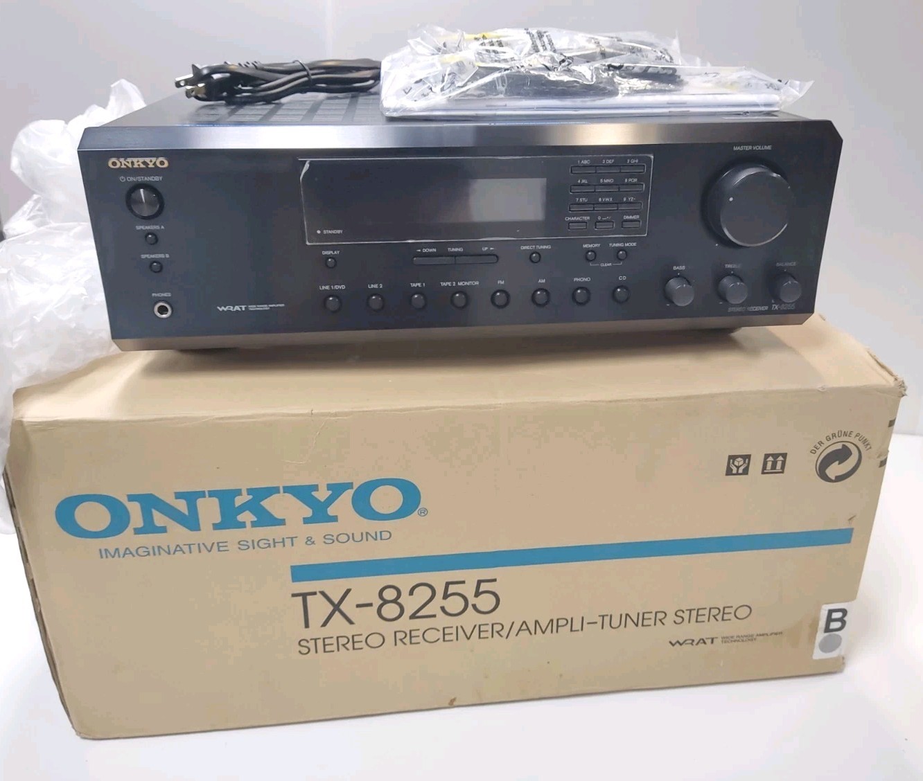 Onkyo TX-8255 2-Ch Hi-Fi Stereo Receiver 100W New In Box Open Box