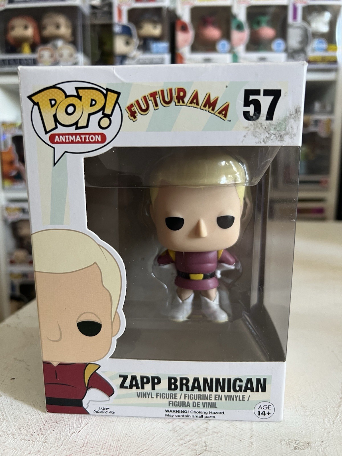 VAULTED Zapp Brannigan Futurama Funko Pop 57 Animation Television TV Sci-Fi Show