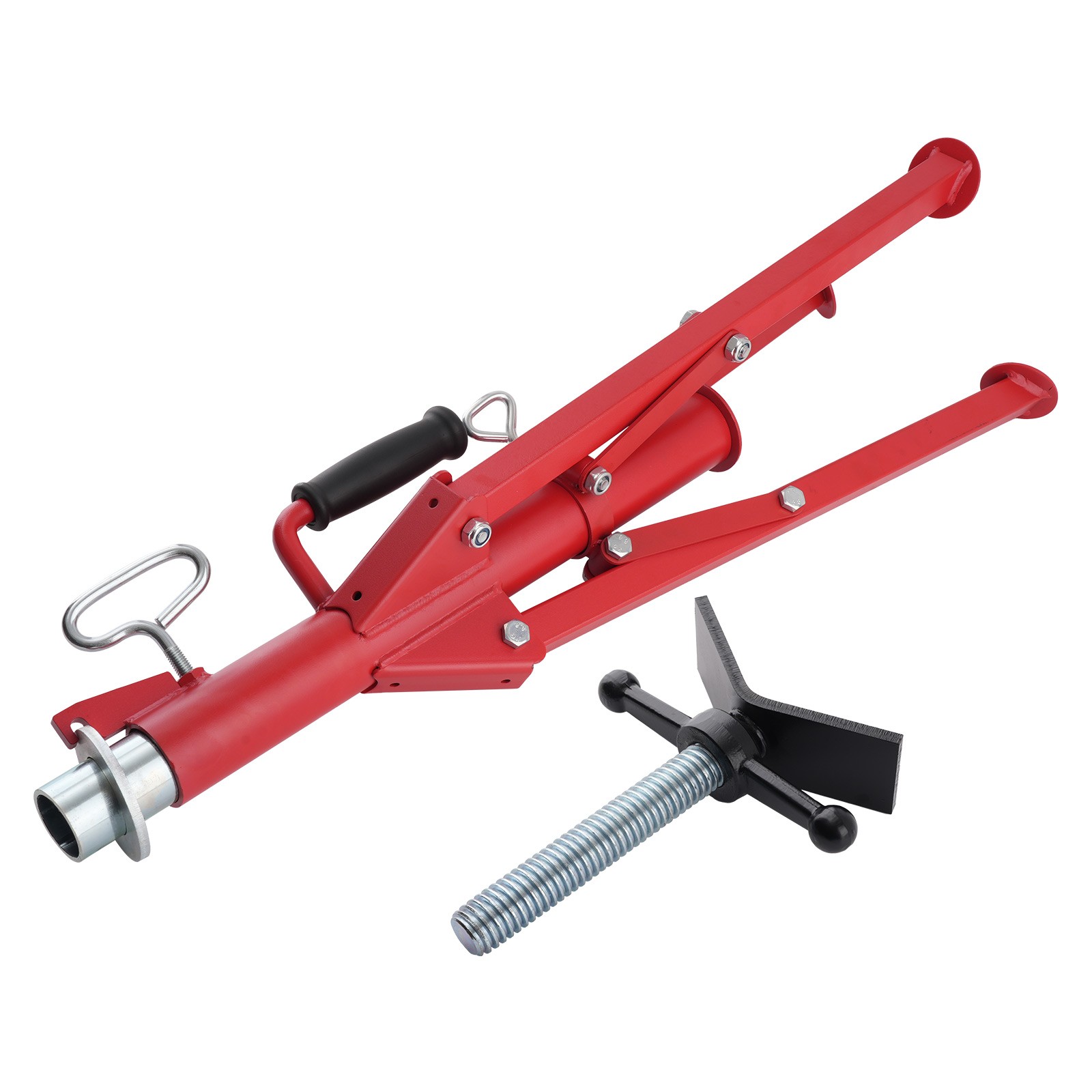 Pipe Jack Stand Steel V-Head Adjustable 28-52 Inch 2500lbs Tripod Support
