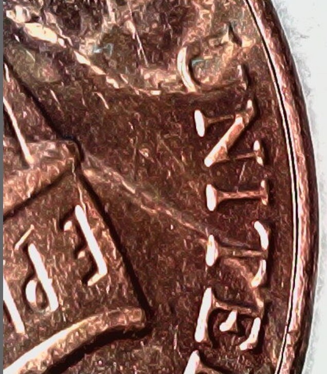 2018 D Lincoln Cent 🔥One Of A Kind-Double Struck Through Die Cracked🔥 #54