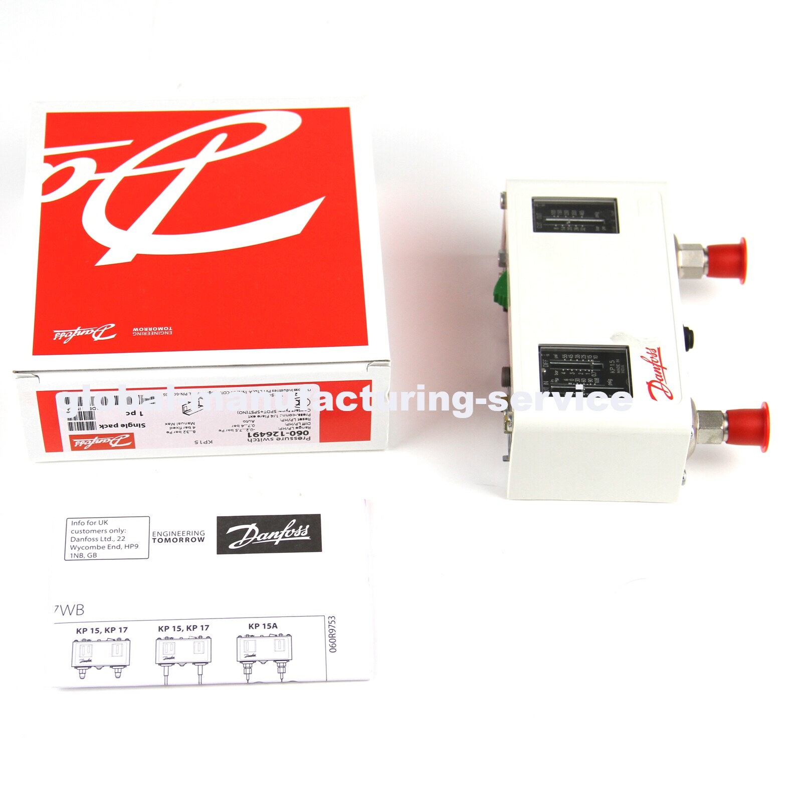NEW Danfoss KP15 060-126491 Pressure Switch