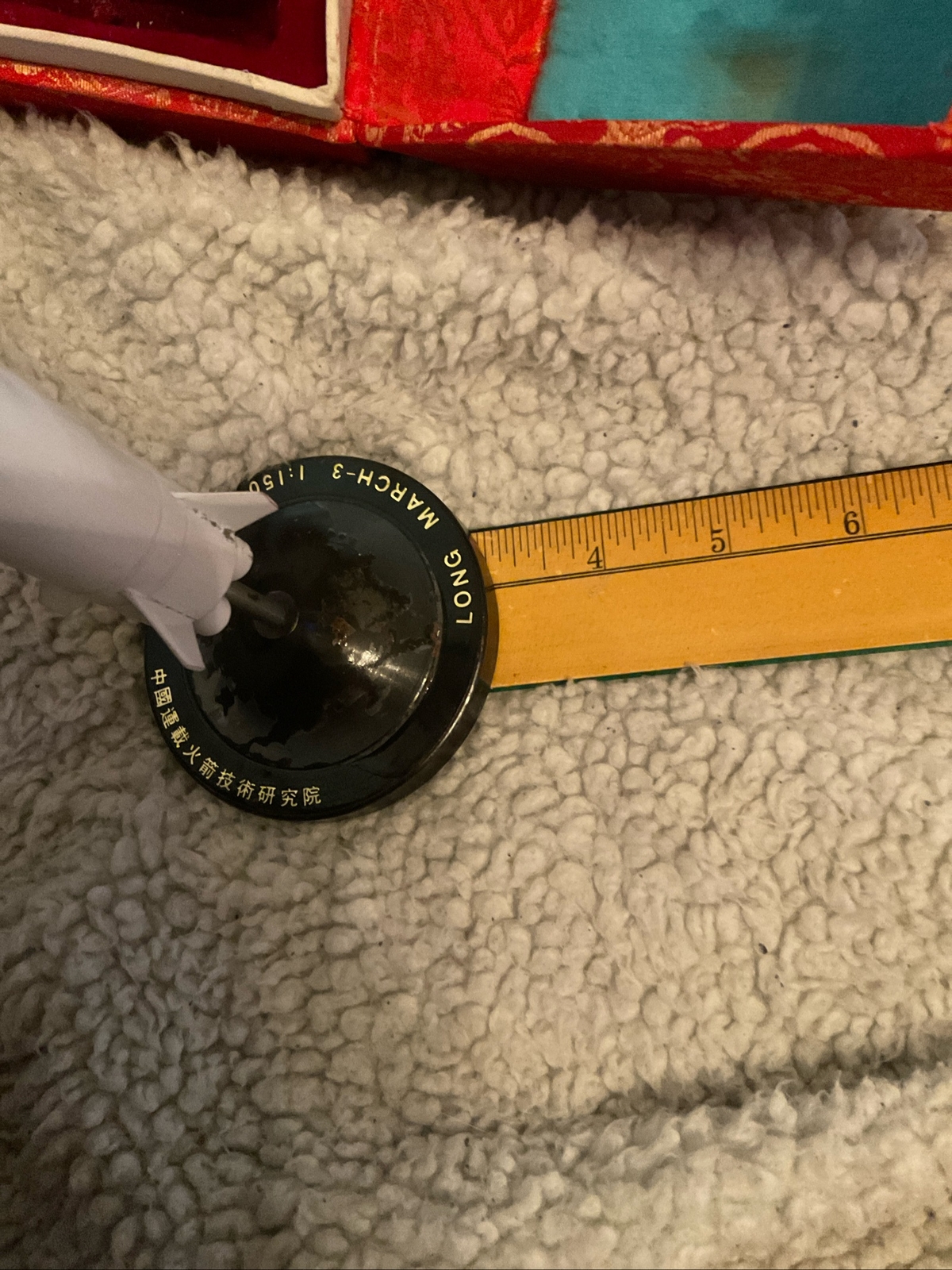 LM Display Metal Rocket Model In Original Case 1:150 Scale