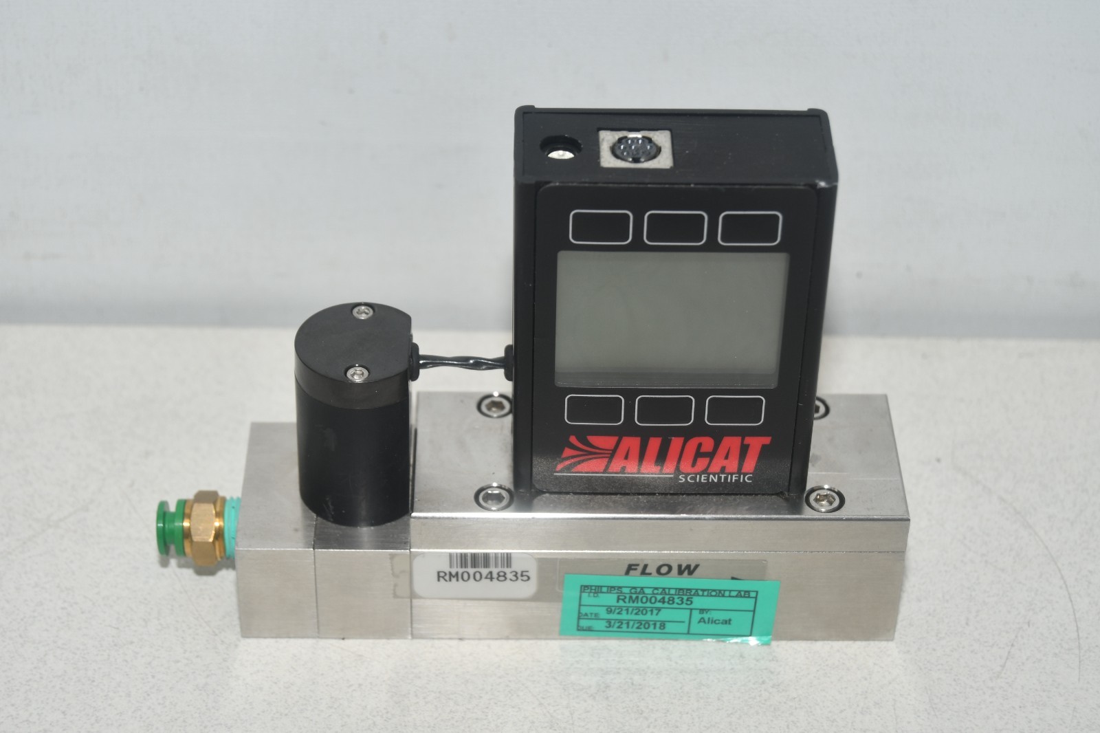 ^ Alicat MCP-50SLPM-D/5M Gas: Air Flow Controller #X8395