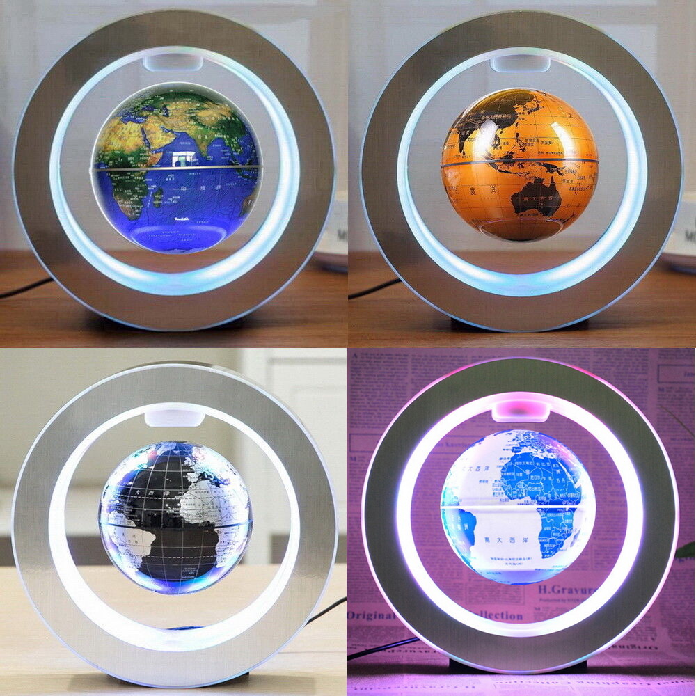 Magnetic Levitation Floating Globe Map Led Light for Decoration Education Gifts