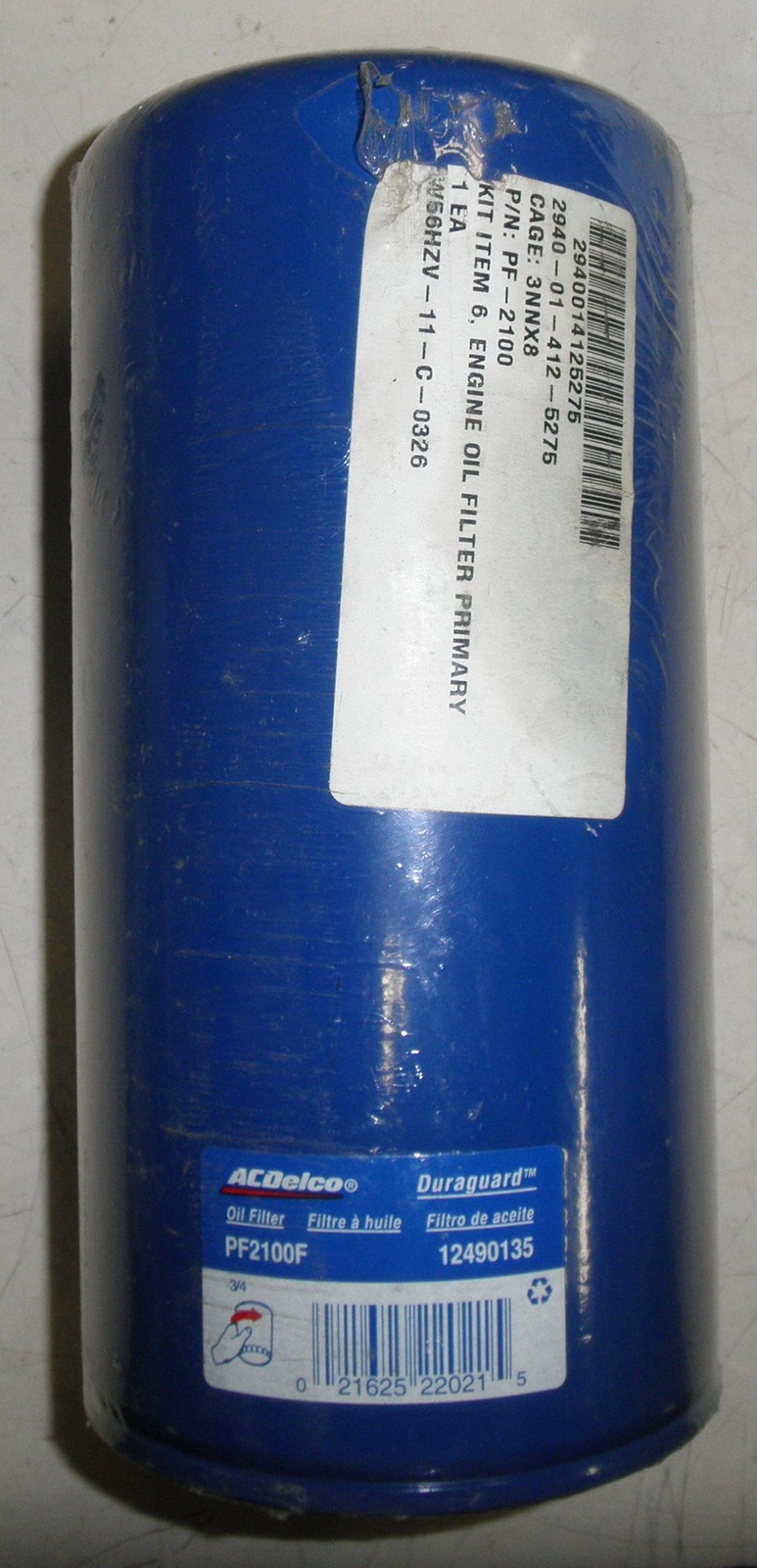 2940-01-357-0419 AC Delco Duraguard Oil Filter PF911F Genuine GM 12490158 Rep...