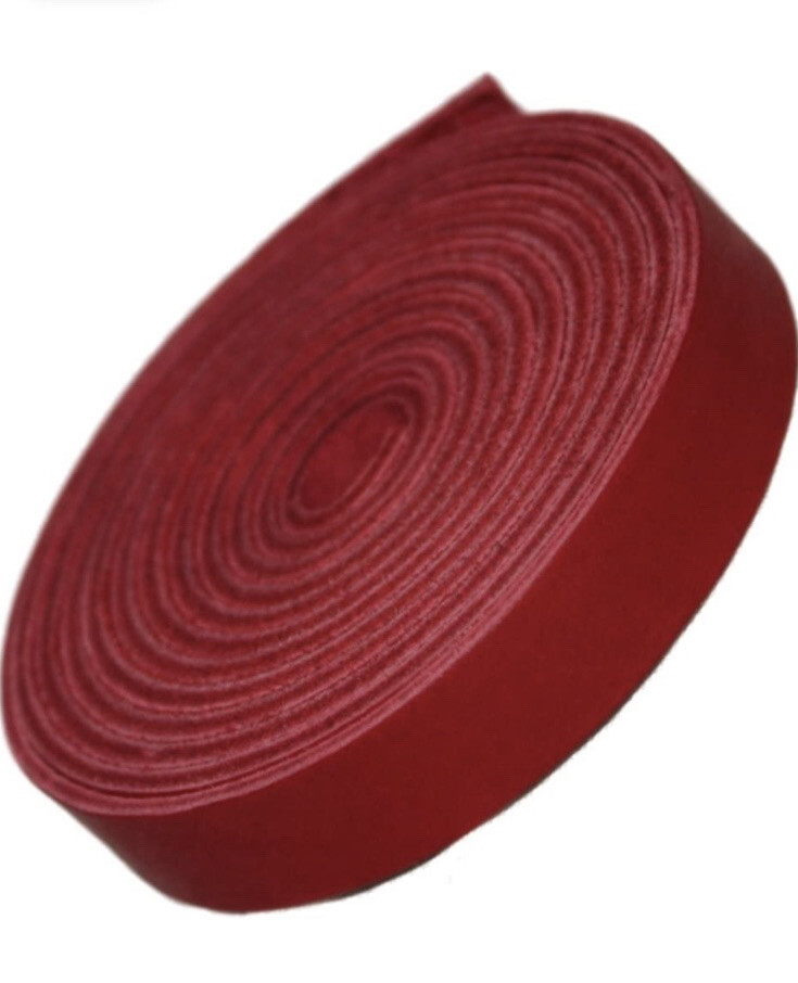 TOFL Genuine Top-Grain Leather Strap | 72" Long | 1/2” Wide | 1/8" Thick - Red