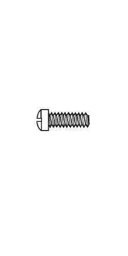 1-72 x 1/8" Fillister Head Screw Slotted Nylon Fastener S13012