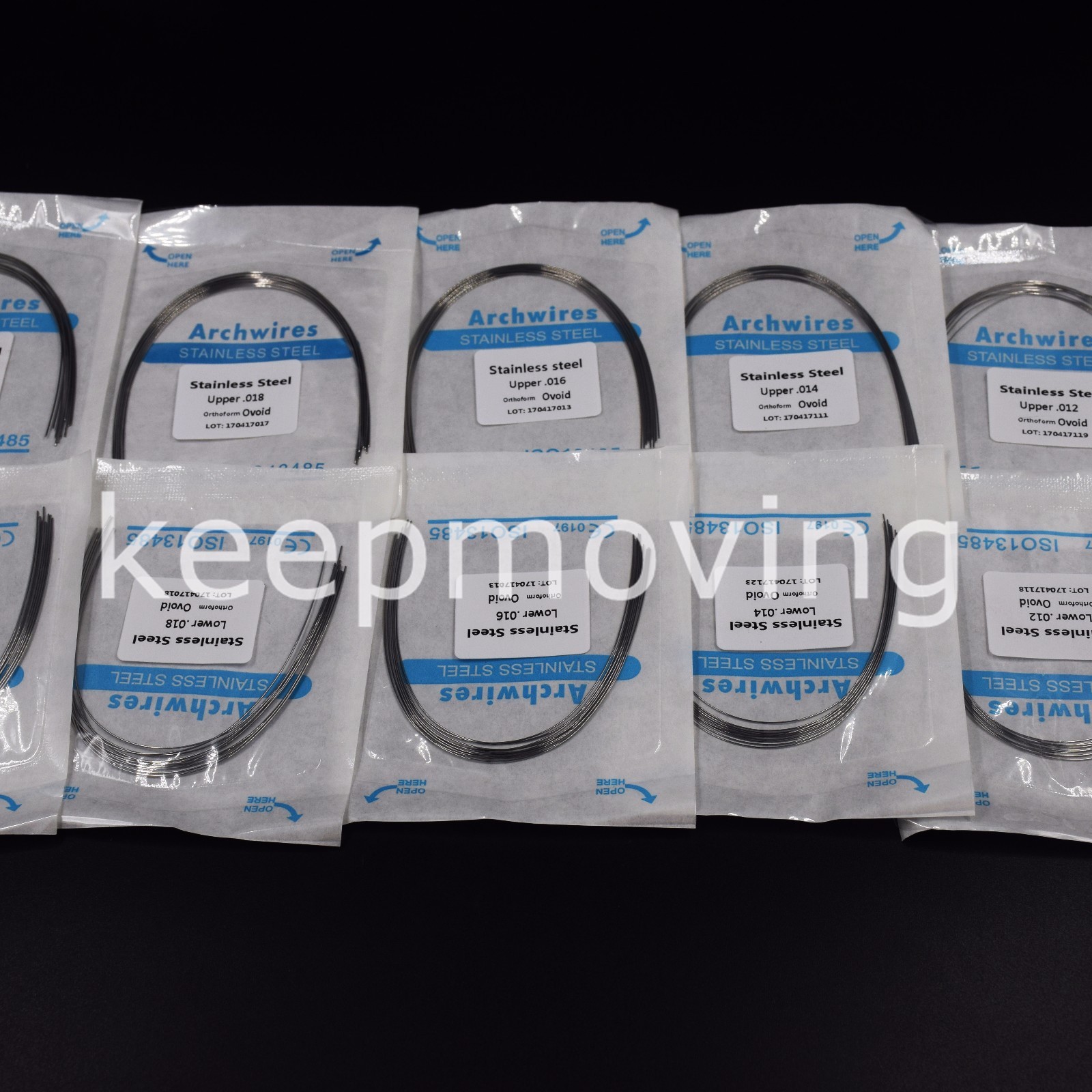 10 Packs Dental Ortho Round Arch Wire Stainless Steel Ovoid/Natural/Square All