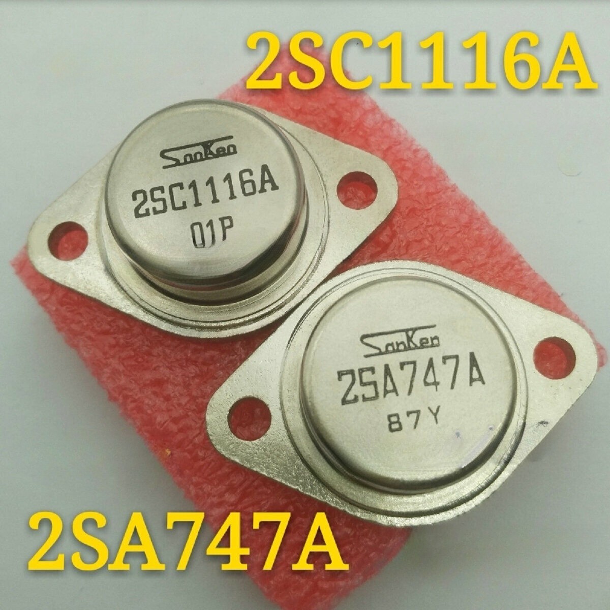1pair New 2SA747A 2SC1116A 2S A747A 2S C1116A TO-3 TO3 Ic Chips Replacement