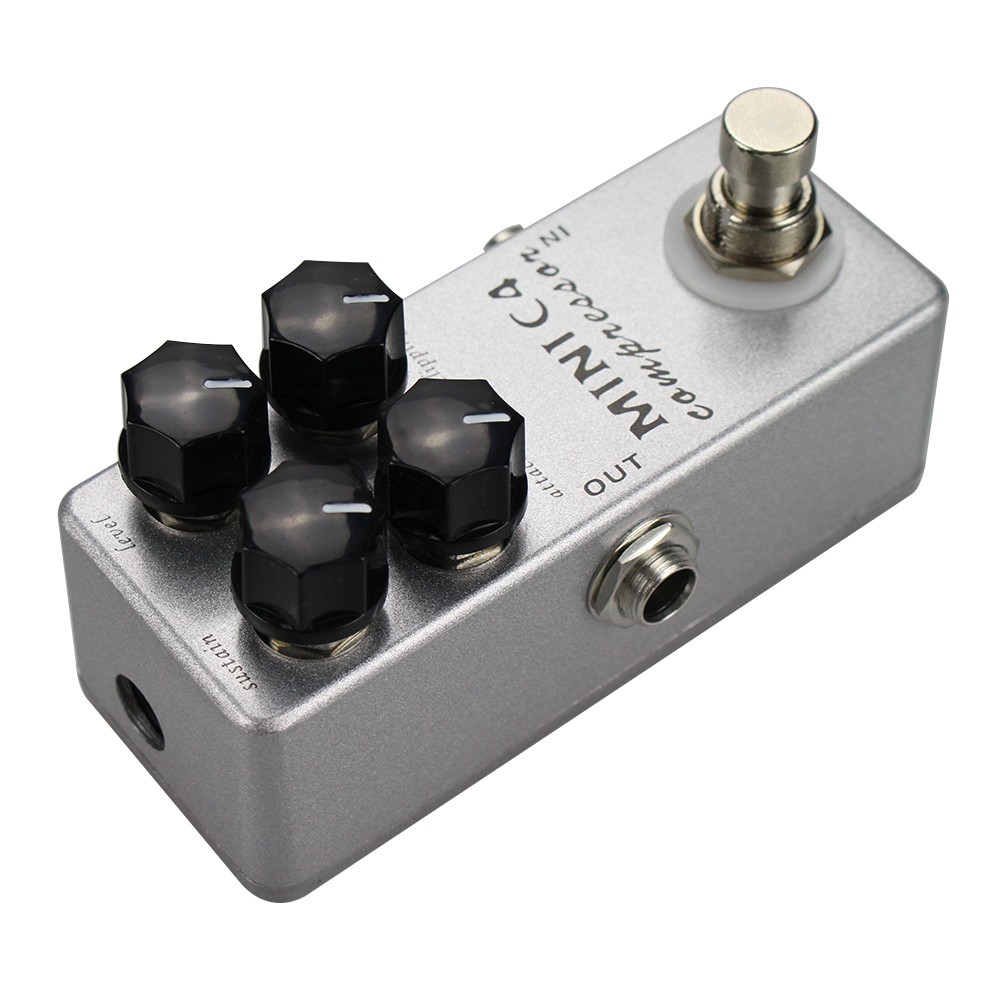 MOSKYAudio Mini C4 Compressor Guitar Effect Pedal True Bypass 4 Functional Knob