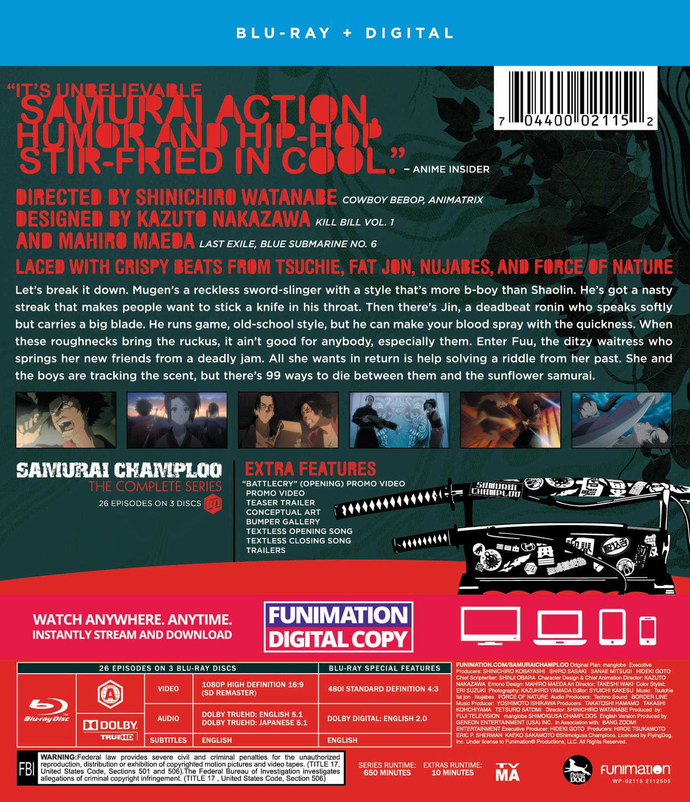 New Samurai Champloo: The Complete Series (Blu-ray) (Classics)