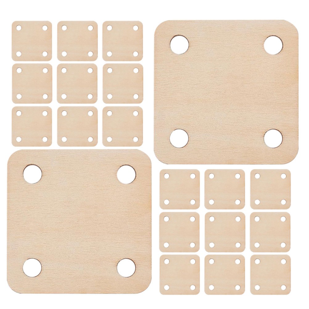 36 Pcs Woven Wood Chips Replaceable Weaving Cards Needlework Project