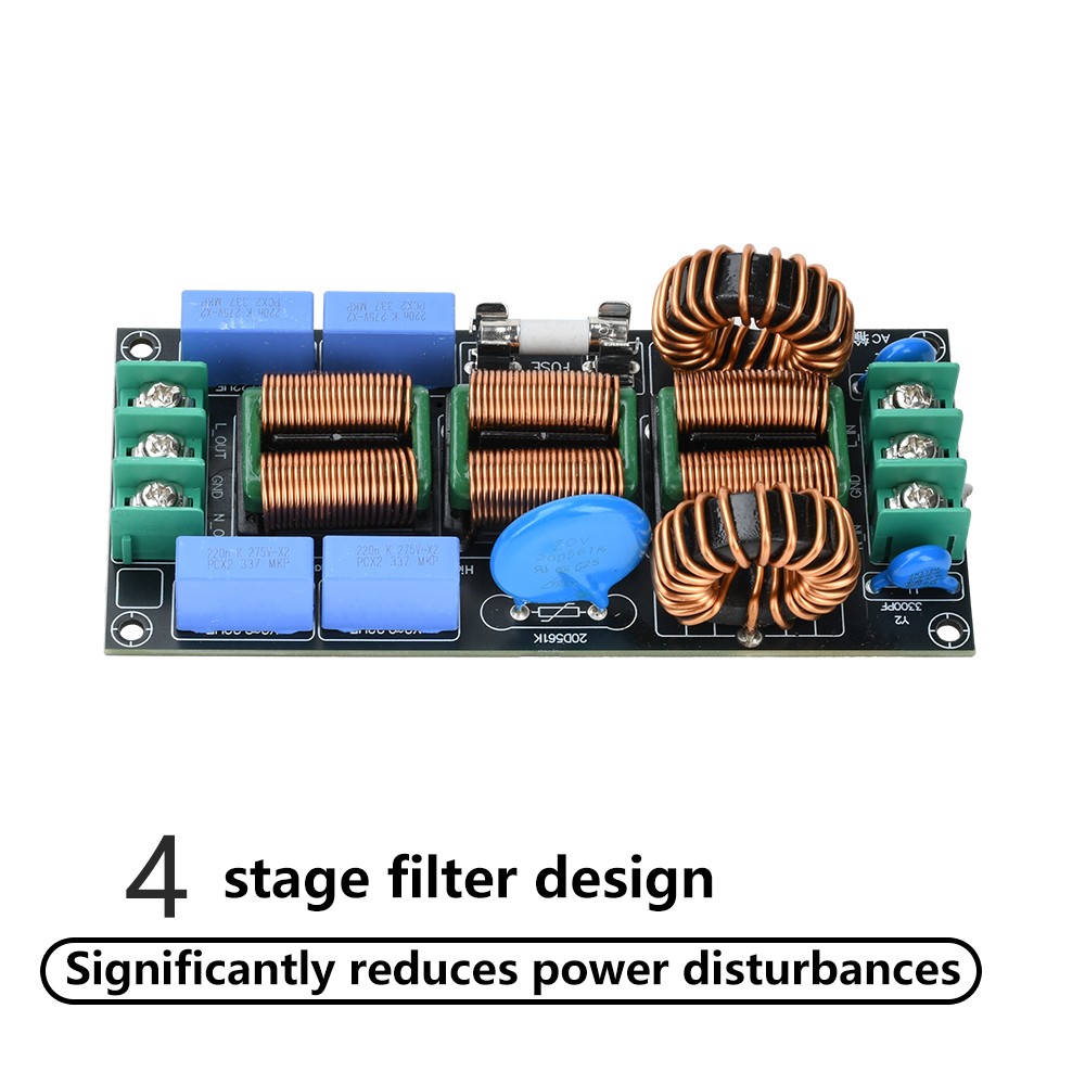 16A EMI Filter Four Level Audio AC220V Power Electromagnetic Interference Filter