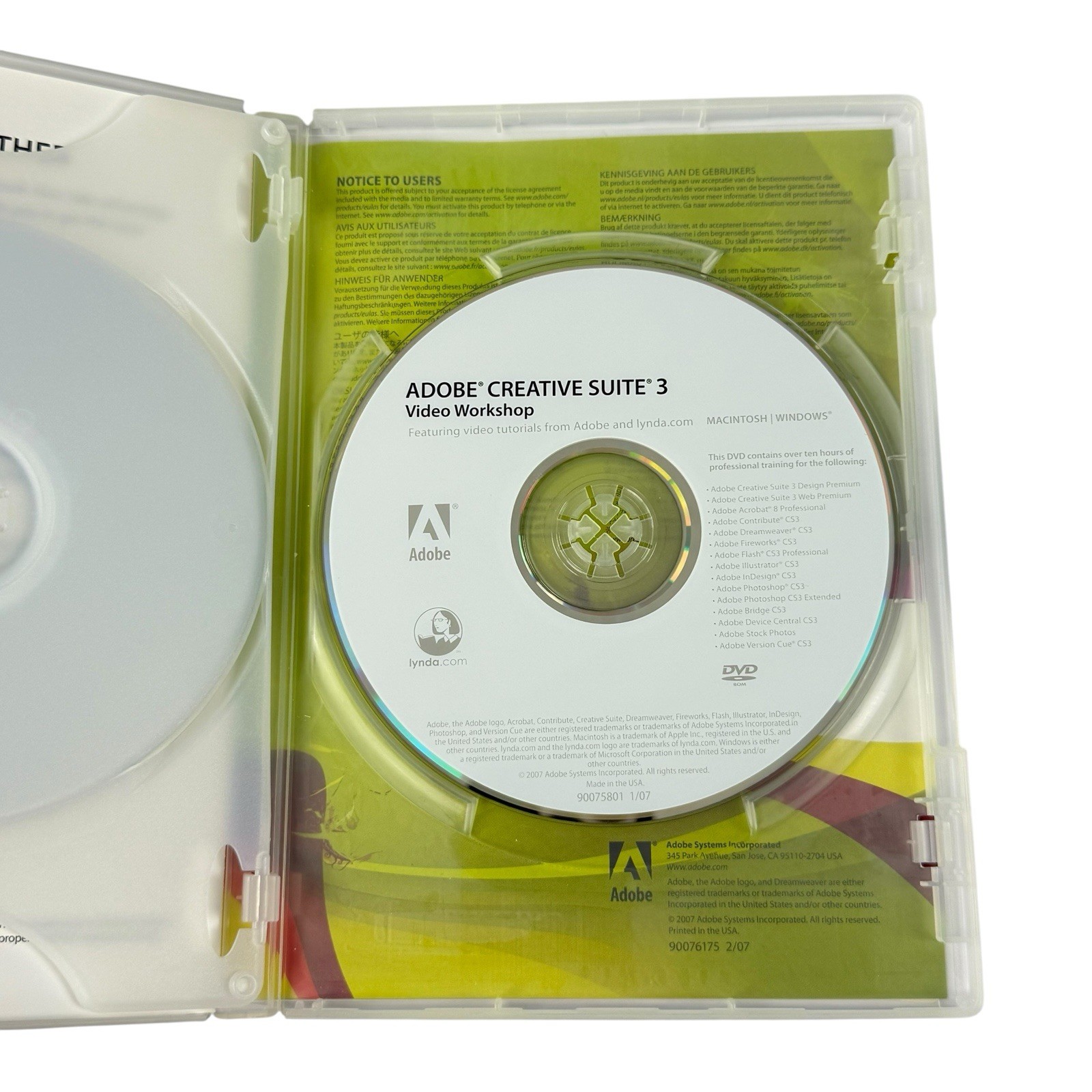 Adobe Dreamweaver CS3 Complete Software w/ Product Key + Training DVDs