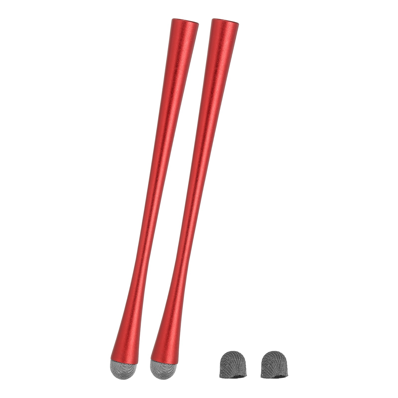 2 Pcs Red Slim Waist Stylus Pens Universal Capacitive Stylus for Touch Screens