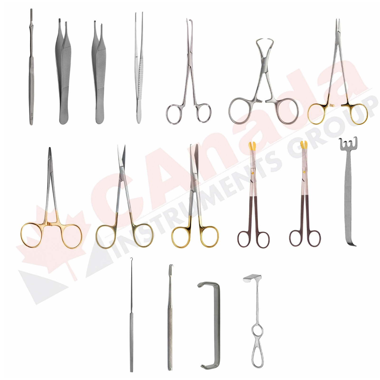 Face & Forehead Lift Set,Stainless Steel Set,Plastic Surgery Instruments DS-2563