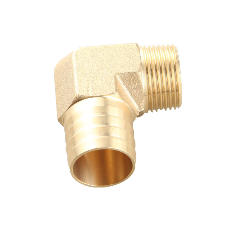 US SHIP 1" Male 90 Elbow Brass Hose Barbs Barb To 3/4" NPT Pipe Male Thread