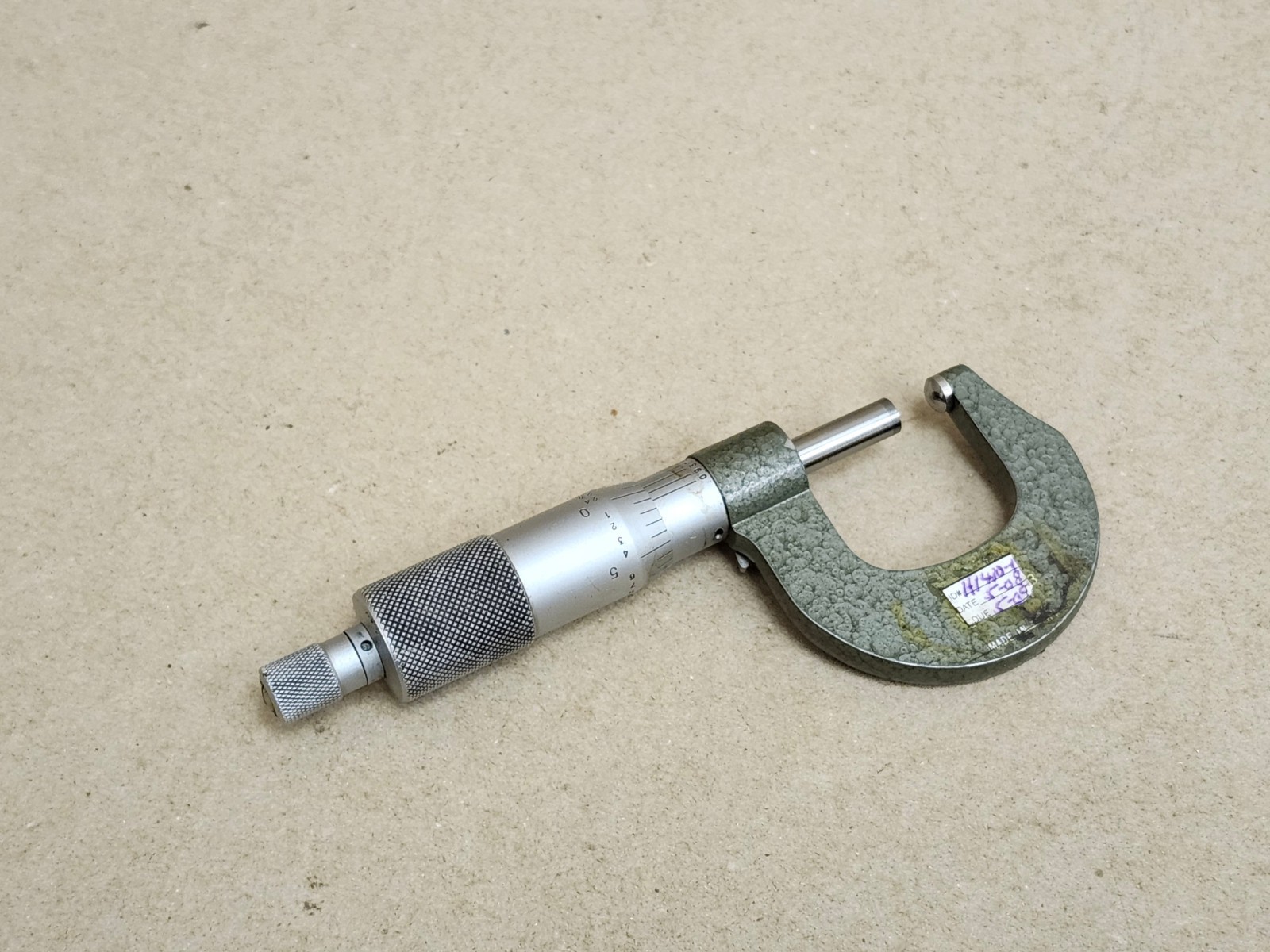 Mitutoyo #115-163 Outside Micrometer 0-1" with Spherical Face