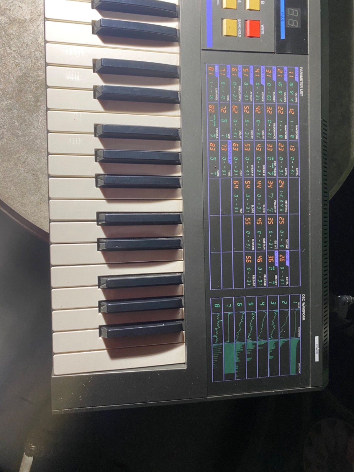 1980s Korg DW-6000 Programmable Polyphonic Synthesizer