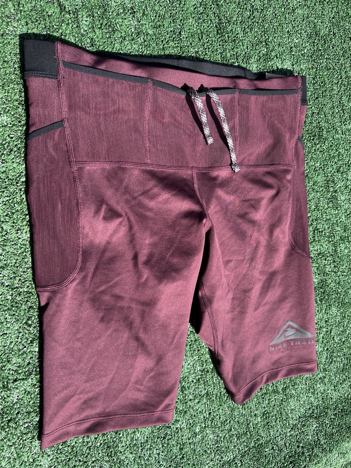 DV9307-652 Men’s Medium Nike Trail ‘Lava Loops’ Running 1/2-Length Tights
