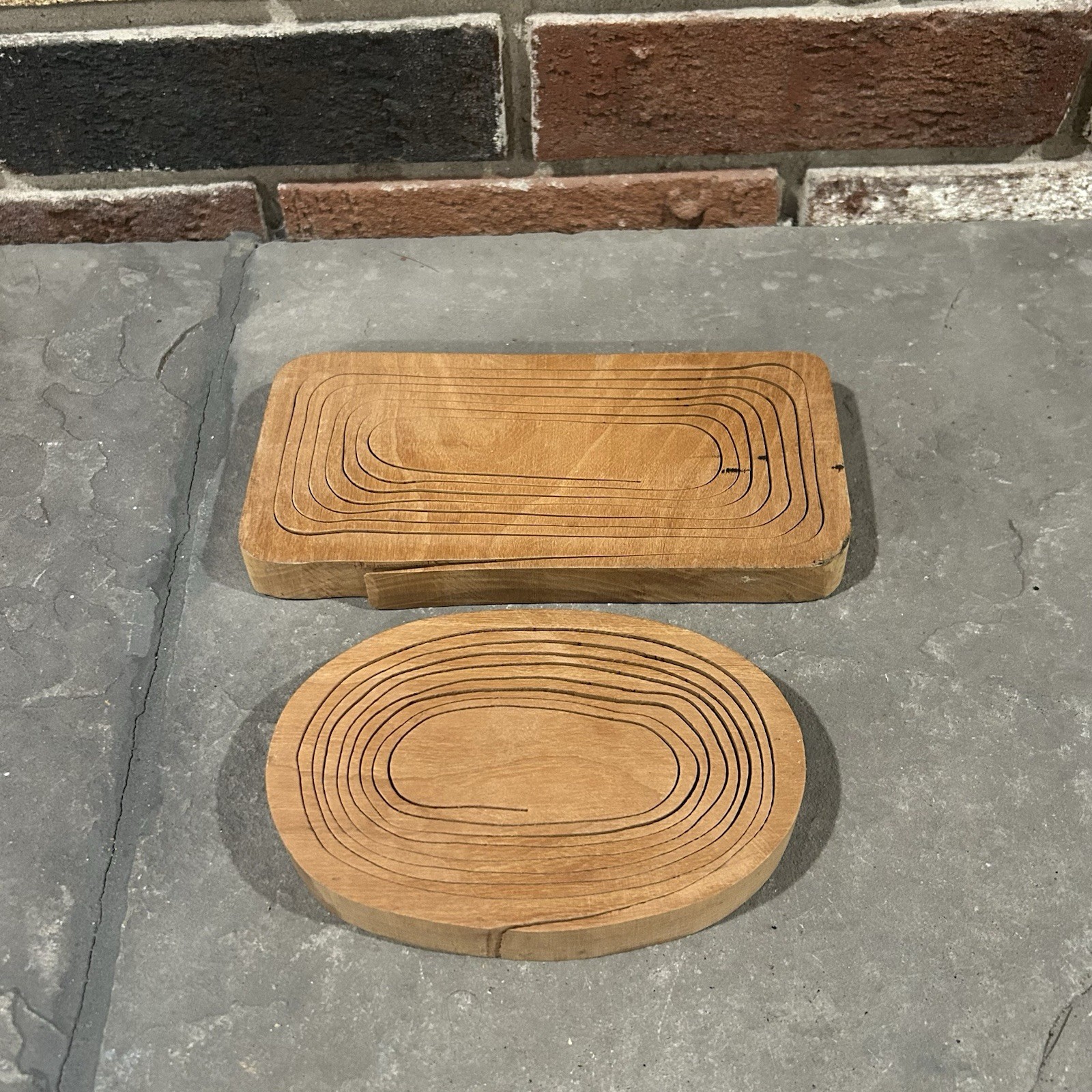Lot of 2 Collapsible Baskets Would Be Good As Decorative Hot Pads as well