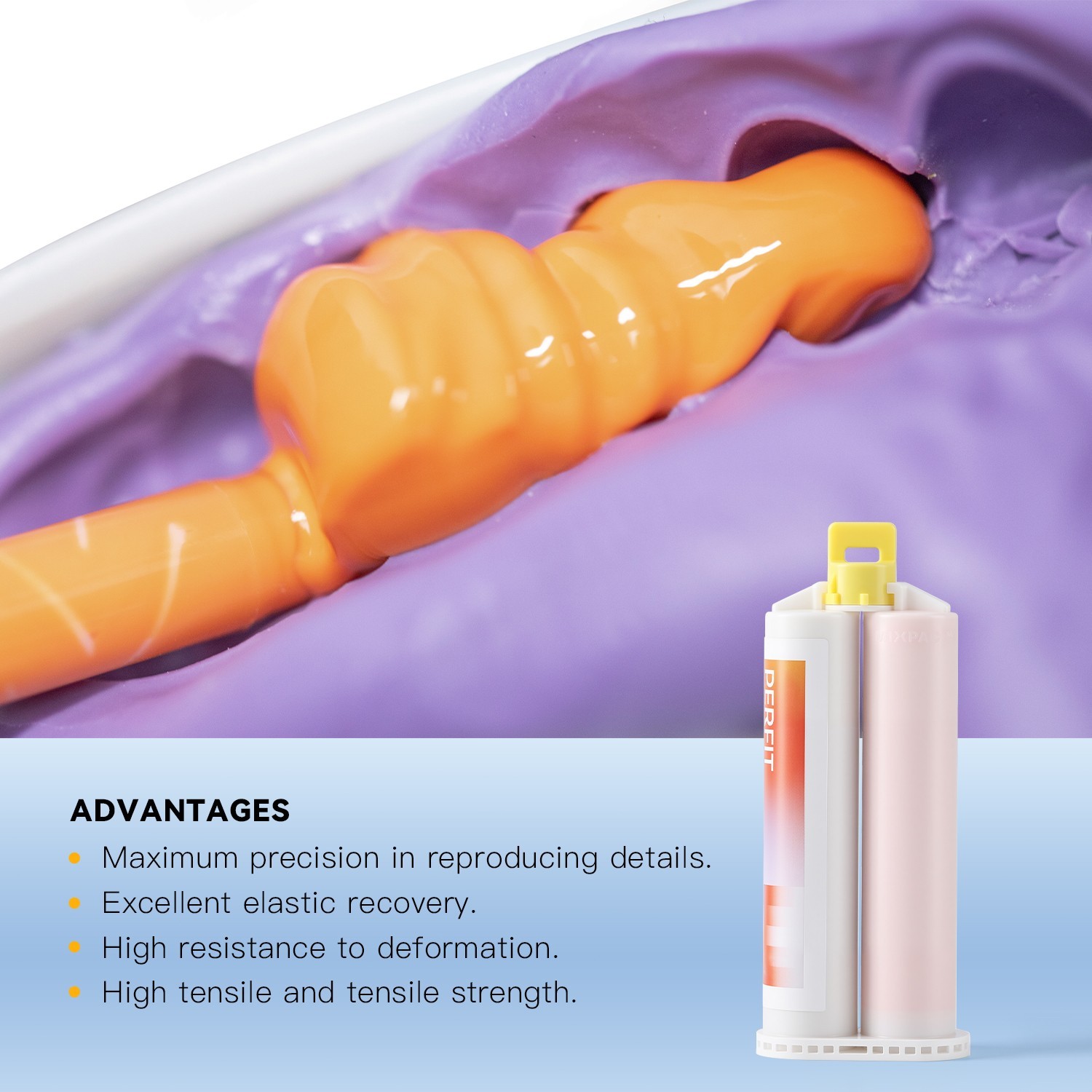 Dental Impression Material Impression Kit Putty Silicone Rubber Elastomeric Type