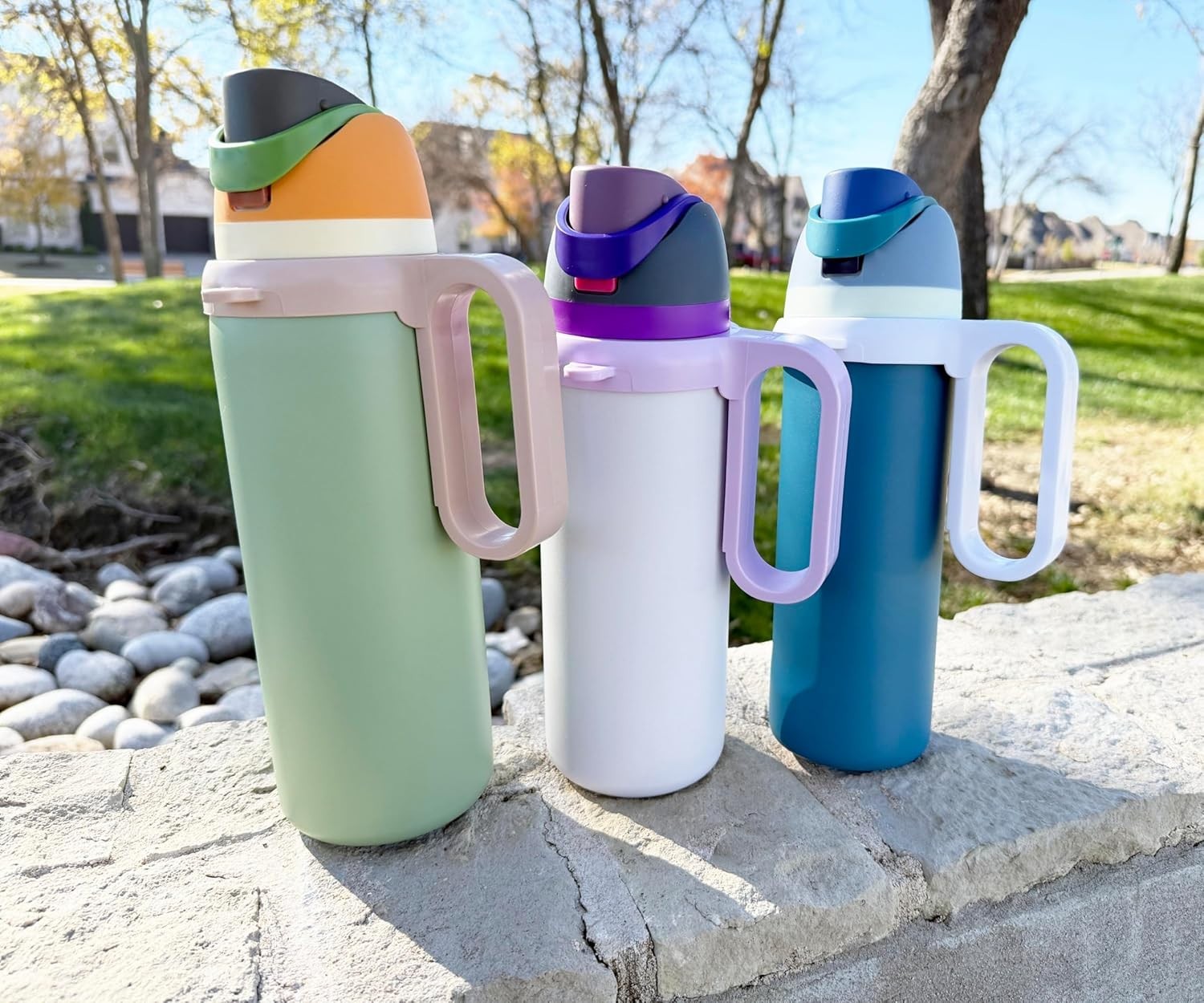 Compact & Lightweight Water Bottle Handle for Owala FreeSip - Dishwasher Safe