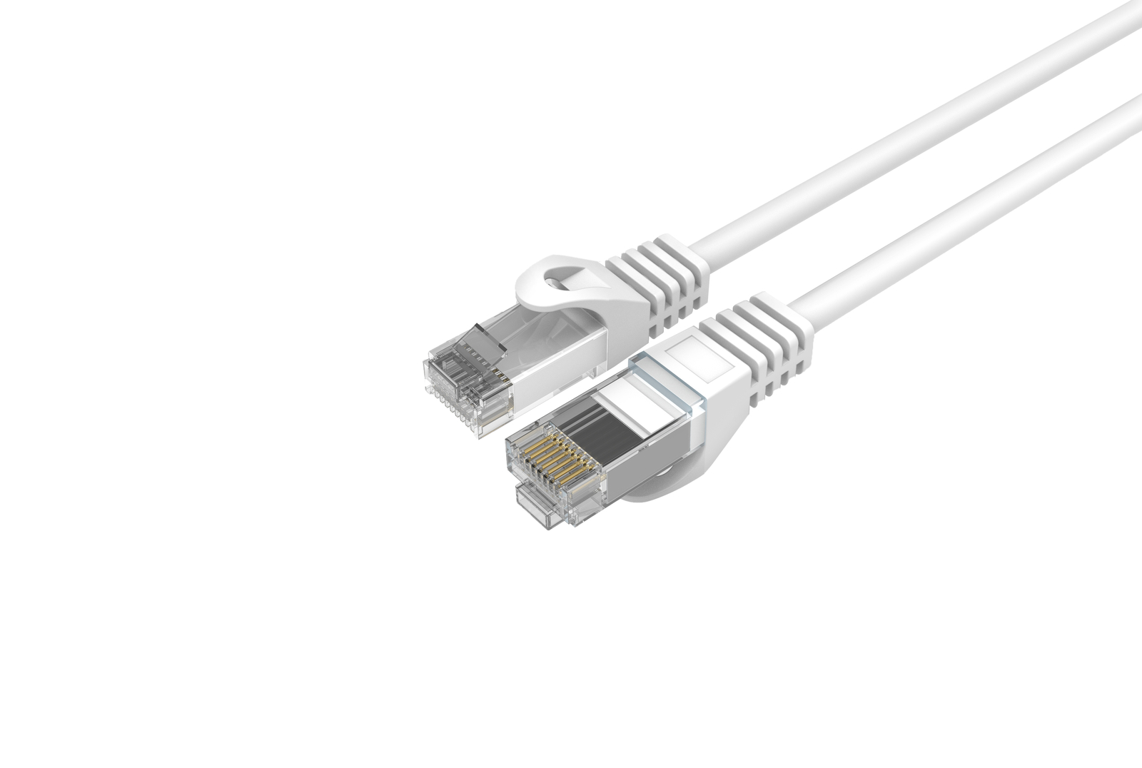 CAT6 Slim Ethernet Patch Cable White 1FT 25 PACK