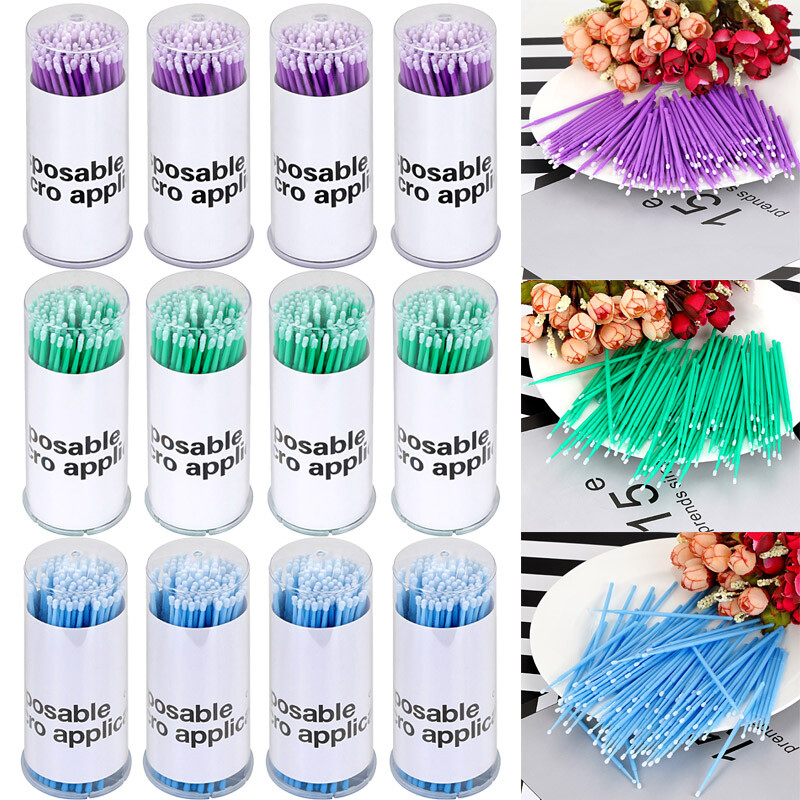 400 Pcs New Disposable Materials Dental Micro Brush Applicator 3 Optional Size R