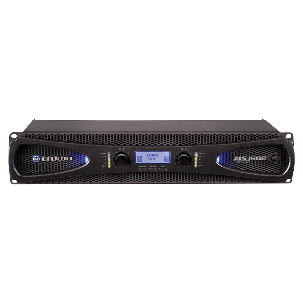 Crown Audio XLS 1502 Stereo 2-channel 525W Class D DriveCore Power Amplifier Amp