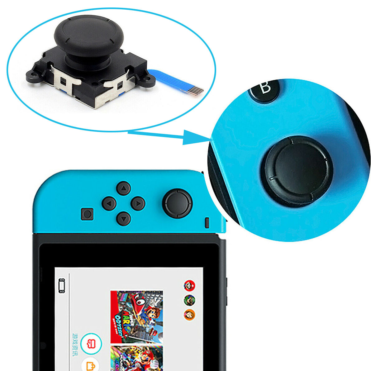 OEM Joy-Con Analog Joystick Stick Rocker Replacement For Nintendo Switch / Lite