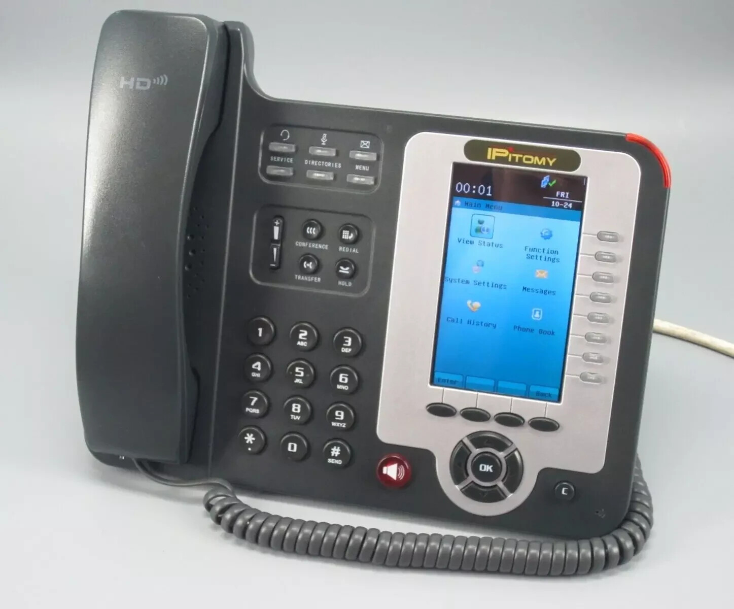 IPitomy IP620-B Black IP Display Phone IP-620 (Factory Reset)(6 In-Stock)