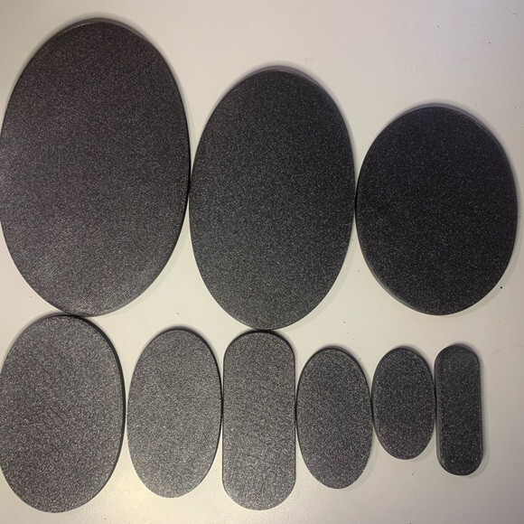 Oval Bases Tabletop Warhammer 40k  AoS GW D&D Wargames various Sizes | Colors