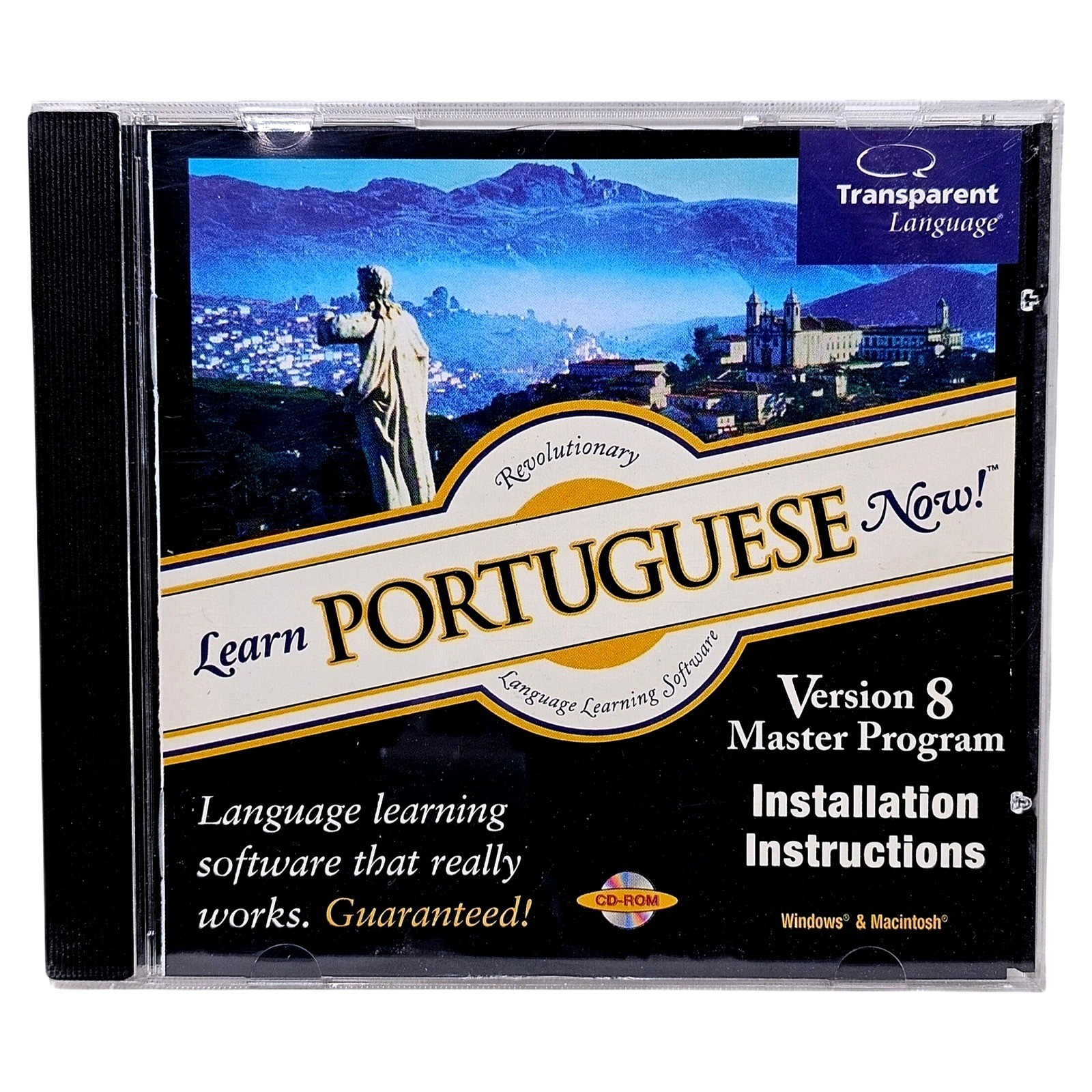 Transparent Language Learn Portuguese Now Version 8 PC Mac CD-ROM Software EUC
