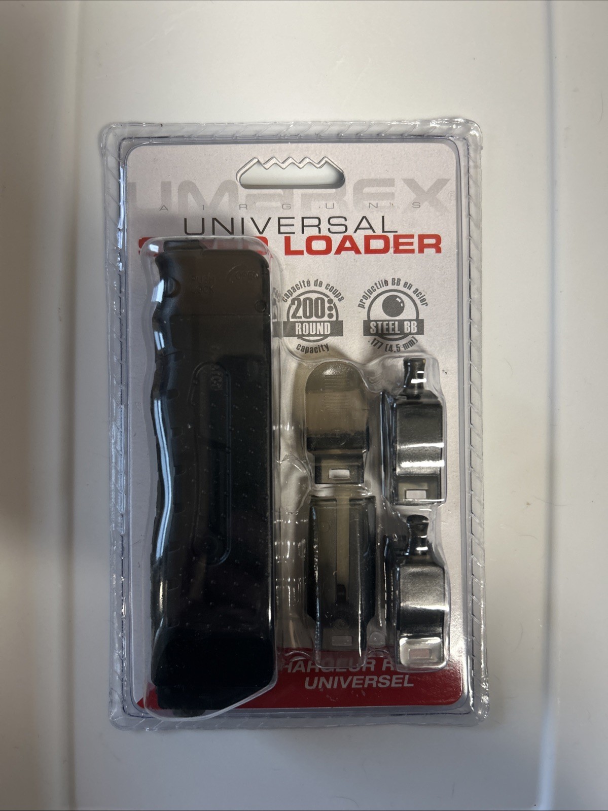 UMAREX Universal Air Gun / Pistol Speed Loader With 4 Adapters - .177 Steel BB