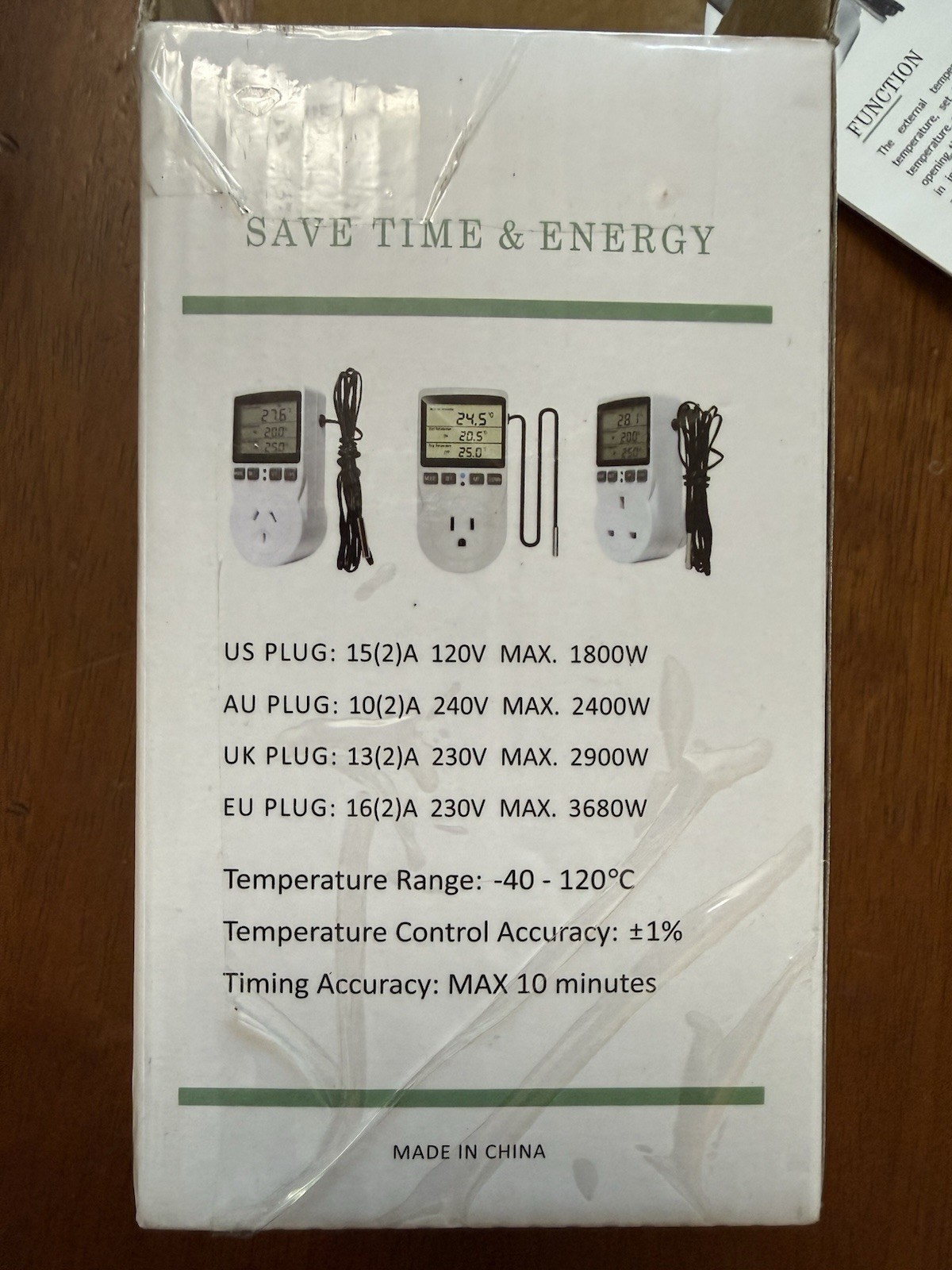 Plug in Thermostat Temperature Controller Outlet Socket
