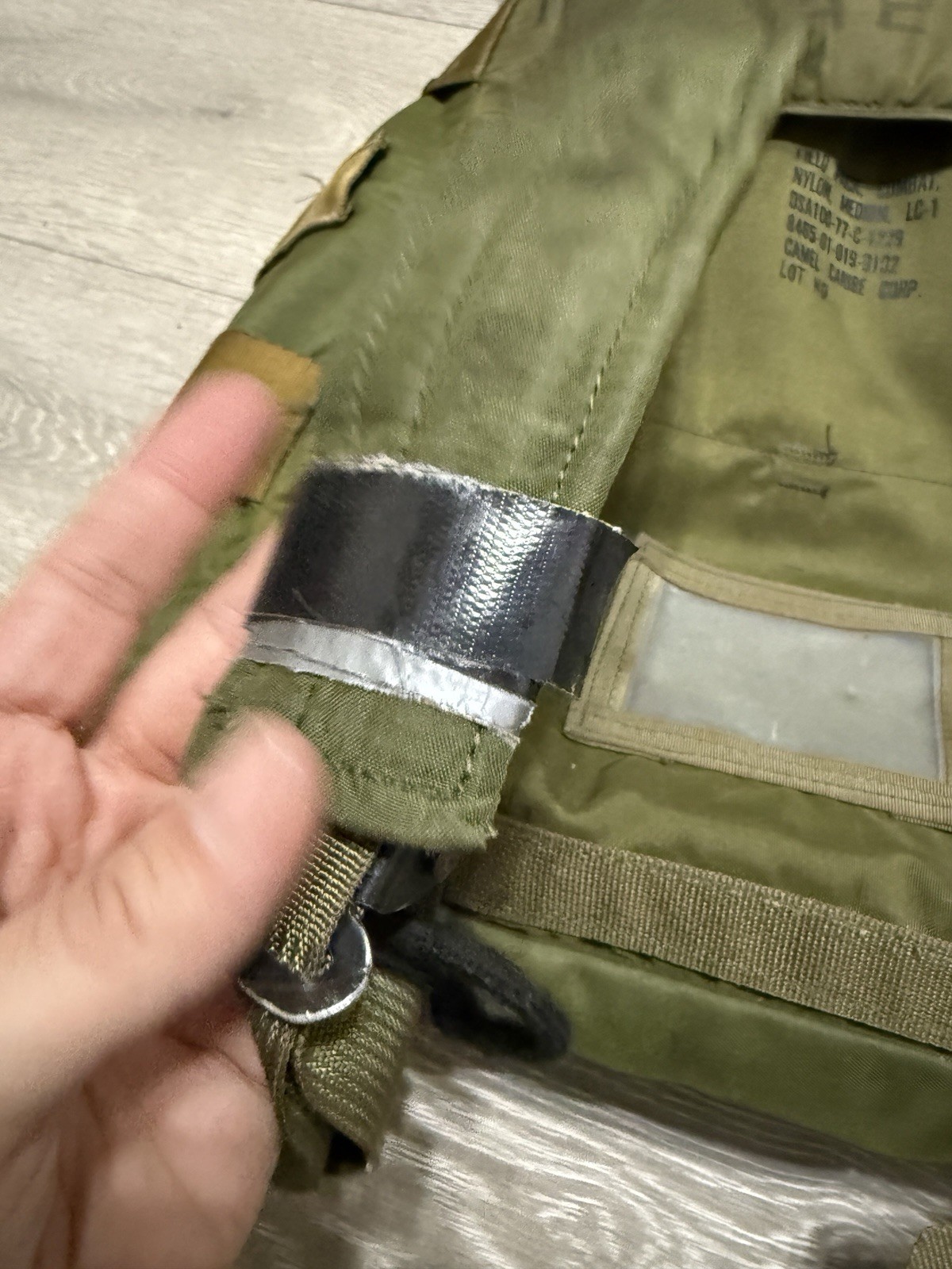 Vintage US Military Nylon Field Pack Combat Backpack LC-1 NO FRAME