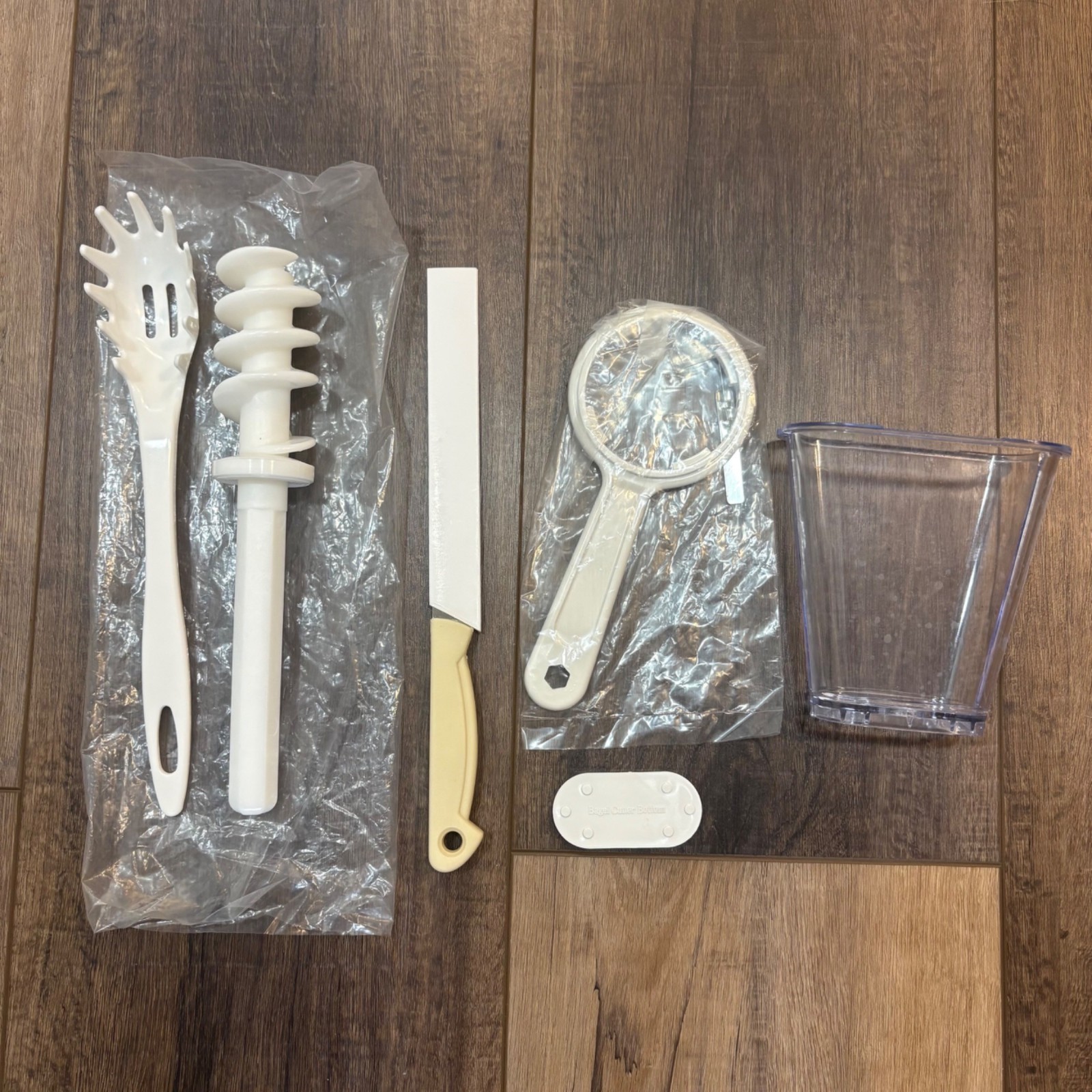 Lot 6 Popeil Pasta Maker P400 Replacement Parts Bagel Knife Cutter Wrench Auger