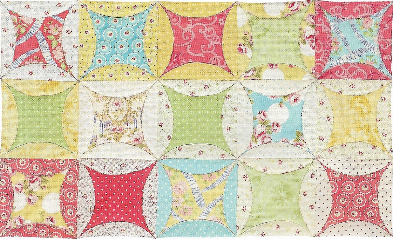 Running in Circles Table Runner quilting pattern instructions