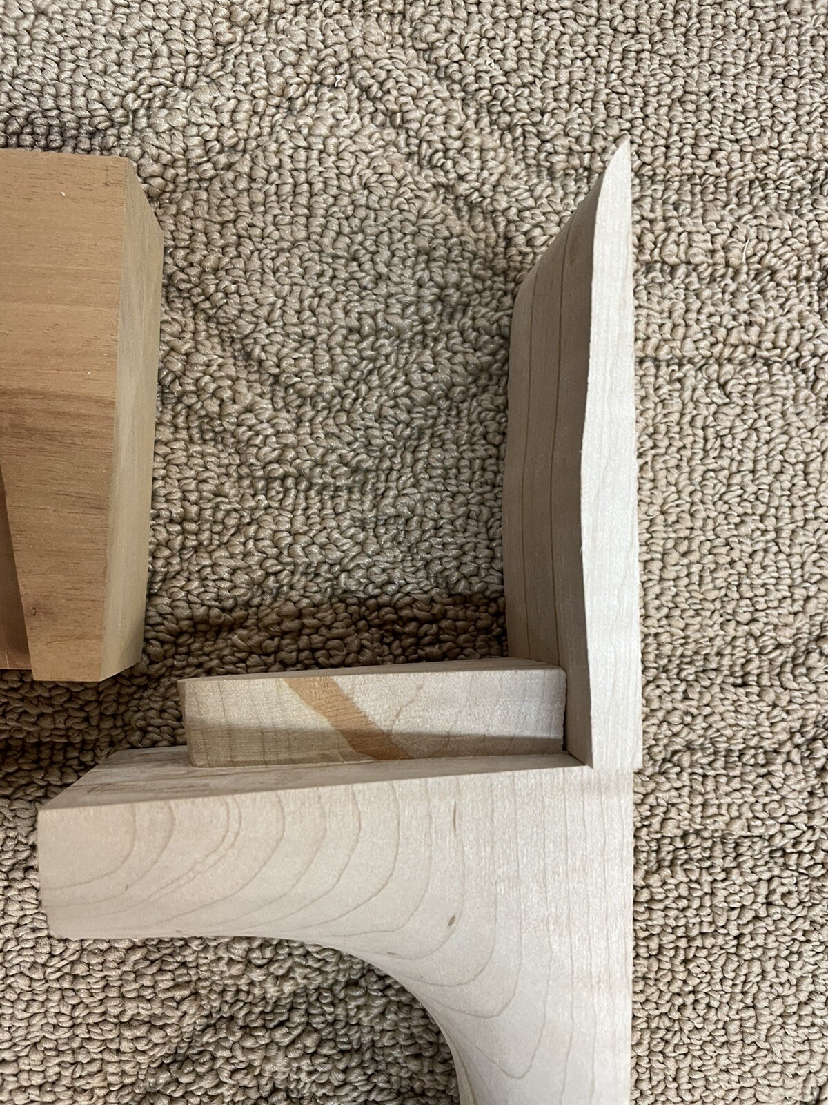 Neck Blank/arch top/laminated med. fl maple/mahog Stripes