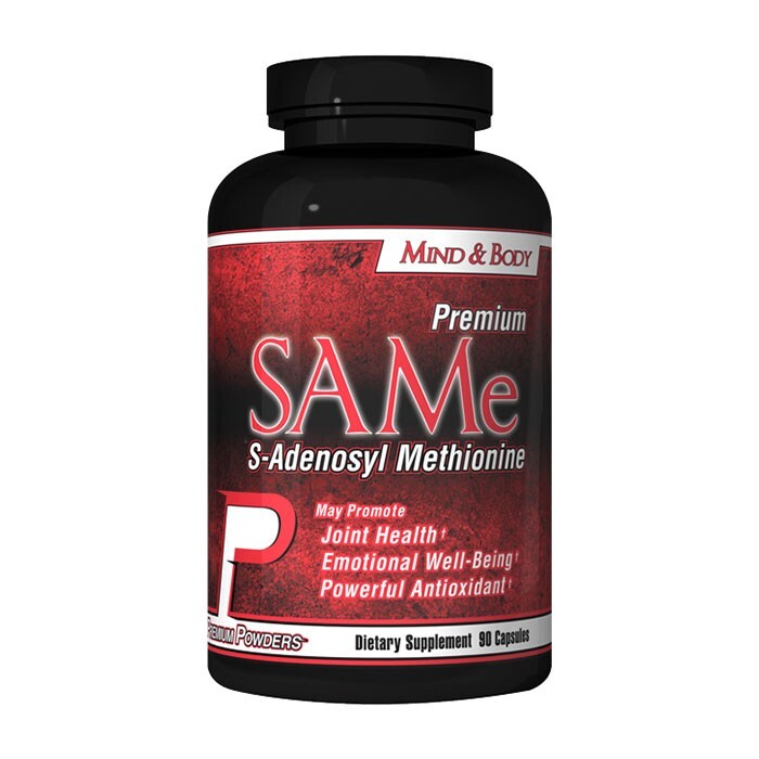 Premium Powders SAMe Capsules: 90 Capsules, Joint health, Antioxidant