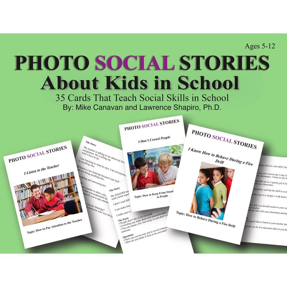 Photo Social Stories: About Kids in School Card Game,Card Games-Contemporary