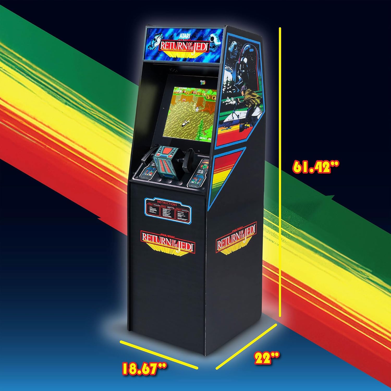 Arcade Classics Atari Star Wars Ultra Series Free Standing Electronic Game W/ 17